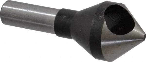 Interstate - 1/2" Shank Diam, 0 Flute 82° High Speed Steel Countersink - Bright Finish, Single End, Straight Shank, Right Hand Cut - Makers Industrial Supply