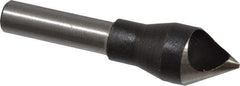 Interstate - 1/4" Shank Diam, 0 Flute 60° High Speed Steel Countersink - Bright Finish, Single End, Straight Shank, Right Hand Cut - Makers Industrial Supply