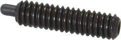 Gibraltar - 8-32, 5/8" Thread Length, 3/32" Plunger Projection, Steel Threaded Spring Plunger - 0.07" Max Plunger Diam, 5/8" Plunger Length, 2.7 Lb Init End Force, 7.3 Lb Final End Force, 1/16" Hex - Makers Industrial Supply