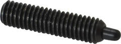 Gibraltar - 10-32, 3/4" Thread Length, 1/8" Plunger Projection, Steel Threaded Spring Plunger - 0.092" Max Plunger Diam, 3/4" Plunger Length, 2.9 Lb Init End Force, 11.1 Lb Final End Force, 1/16" Hex - Makers Industrial Supply