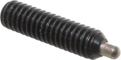 Gibraltar - 8-32, 5/8" Thread Length, 3/32" Plunger Projection, Steel Threaded Spring Plunger - 0.07" Max Plunger Diam, 5/8" Plunger Length, 0.7 Lb Init End Force, 2.3 Lb Final End Force, 1/16" Hex - Makers Industrial Supply