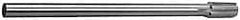 Made in USA - 27/32" Diam, 5/8" Max Diam Straight Shank, 1-3/8" Flute Length, Machine Expansion Reamer - Straight Flute, 9-1/2" OAL, Right Hand Cut, 8 Flutes, High Speed Steel, Bright Finish - Makers Industrial Supply