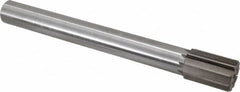 Interstate - 1-1/2" Diam, 1.248 to 1.25" Max Diam Straight Shank, 2-1/8" Flute Length, Machine Expansion Reamer - Straight Flute, 12-1/2" OAL, Right Hand Cut, 10 Flutes, High Speed Steel, Bright Finish - Makers Industrial Supply