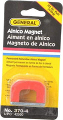 General - 1 Hole, 3/16" Hole Diam, 1-1/2" Overall Width, 1" Deep, 1" High, 22 Lb Average Pull Force, Alnico Power Magnets - 5/16" Pole Width - Makers Industrial Supply