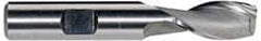 Niagara Cutter - 1-1/4", 1-5/8" LOC, 1-1/4" Shank Diam, 4-1/8" OAL, 2 Flute, Cobalt Square End Mill - Single End, TiCN Finish, Spiral Flute, 30° Helix, Centercutting, Right Hand Cut, Right Hand Flute, Series SP205 - Makers Industrial Supply