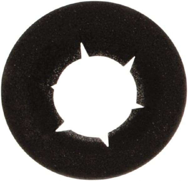 Made in USA - 3/16" OD, Spring Steel Push Nut - Black Phosphate, 3/32" Shaft Diam - Makers Industrial Supply