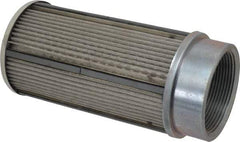 Parker - 30 Mesh, 380 LPM, 100 GPM, 4.47" Diam, Male/Female Magnetic Suction Strainer - 3 Port NPT, 9.35" Long - Makers Industrial Supply