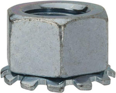 Value Collection - 1/2-13, Zinc Plated, Steel Hex Nut with External Tooth Washer - 7/8" Washer Diam, 3/4" Width Across Flats - Makers Industrial Supply