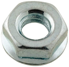 Value Collection - 1/4-20, Zinc Plated, Steel Hex Nut with Conical Washer - 1/2" Washer Diam, 7/16" Width Across Flats - Makers Industrial Supply