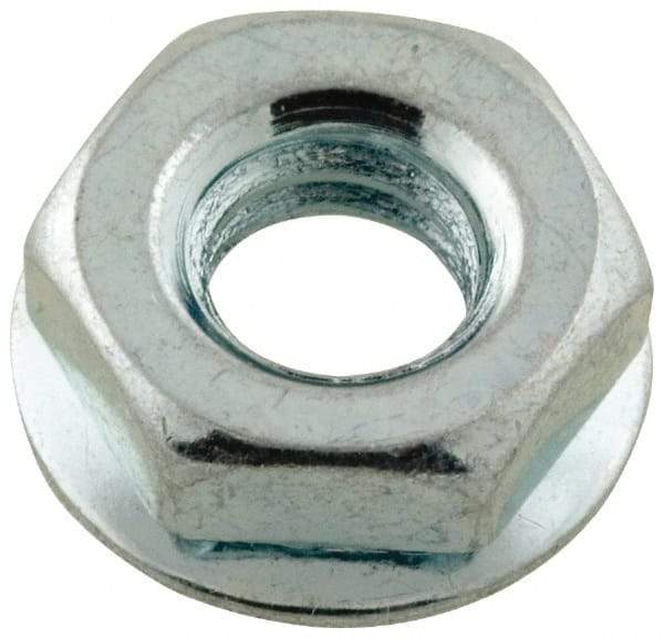 Value Collection - #10-32, Zinc Plated, Steel Hex Nut with Conical Washer - 13/32" Washer Diam, 3/8" Width Across Flats - Makers Industrial Supply