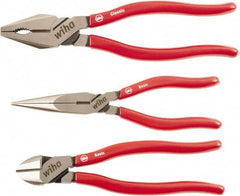 Wiha - 3 Piece Cutting Plier Set - Comes in Box - Makers Industrial Supply