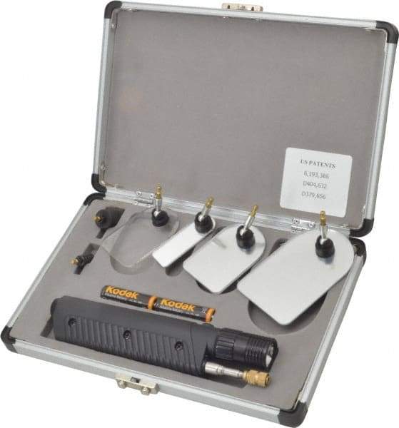 Mayhew - 9 Piece Lighted Retrieving Tool Kit - Contains Acrylic Inspection Mirrors - Makers Industrial Supply