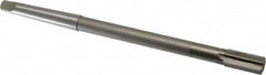 Interstate - 1/2" Diam, 0.4345 to 0.4355" Max Diam 1MT Morse Taper Shank, 1" Flute Length, Machine Expansion Reamer - Straight Flute, 8" OAL, Right Hand Cut, 6 Flutes, High Speed Steel, Bright Finish - Makers Industrial Supply