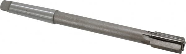 Interstate - 3/4" Diam, 0.623 to 0.625" Max Diam 2MT Morse Taper Shank, 1-3/8" Flute Length, Machine Expansion Reamer - Straight Flute, 9-1/2" OAL, Right Hand Cut, 6 Flutes, High Speed Steel, Bright Finish - Makers Industrial Supply