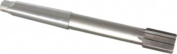 Interstate - 1-3/8" Diam, 0.998 to 0.9995" Max Diam 4MT Morse Taper Shank, 2" Flute Length, Machine Expansion Reamer - Straight Flute, 12" OAL, Right Hand Cut, 8 Flutes, High Speed Steel, Bright Finish - Makers Industrial Supply