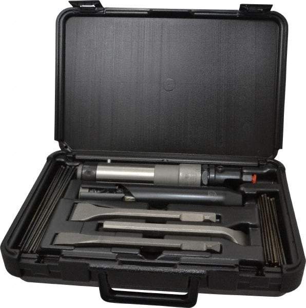 Ingersoll-Rand - 4,000 BPM, 1/4 NPT Inlet, Pneumatic Chiseling Hammer - 9 Inch Long, 368 LPM - Makers Industrial Supply