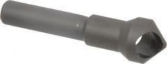 Weldon - 7/16" Head Diam, 1/4" Shank Diam, 90° High Speed Steel Countersink - Bright Finish, 1-11/16" OAL, Single End, Straight Shank, Right Hand Cut - Makers Industrial Supply