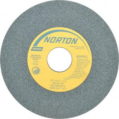 Norton - 6" Diam x 1-1/4" Hole x 1/2" Thick, I Hardness, 60 Grit Surface Grinding Wheel - Silicon Carbide, Type 1, Medium Grade, 4,140 Max RPM, Vitrified Bond, No Recess - Makers Industrial Supply