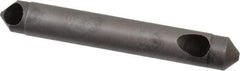 Weldon - 1/4" Shank Diam, 90° High Speed Steel Countersink - Bright Finish, 1-3/4" OAL, Double End, Straight Shank, Right Hand Cut - Makers Industrial Supply