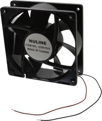 Value Collection - 12 Volts, DC, 130 CFM, Square Tube Axial Fan - 0.66 Amp Rating, 2,520 to 2,800 RPM, 4.7" High x 4.7" Wide x 1-1/2" Deep - Makers Industrial Supply