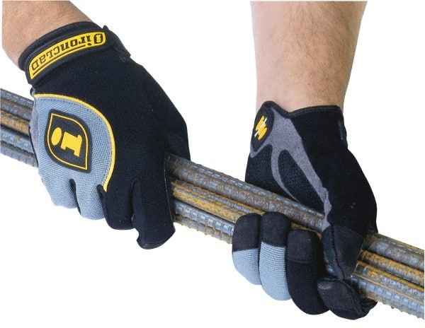 ironCLAD - Size L (9-10) Synthetic Leather Anti-Vibration/Impact Protection Work Gloves - Makers Industrial Supply