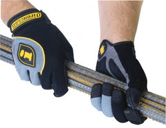 ironCLAD - Size M (8-9) Synthetic Leather Anti-Vibration/Impact Protection Work Gloves - Makers Industrial Supply