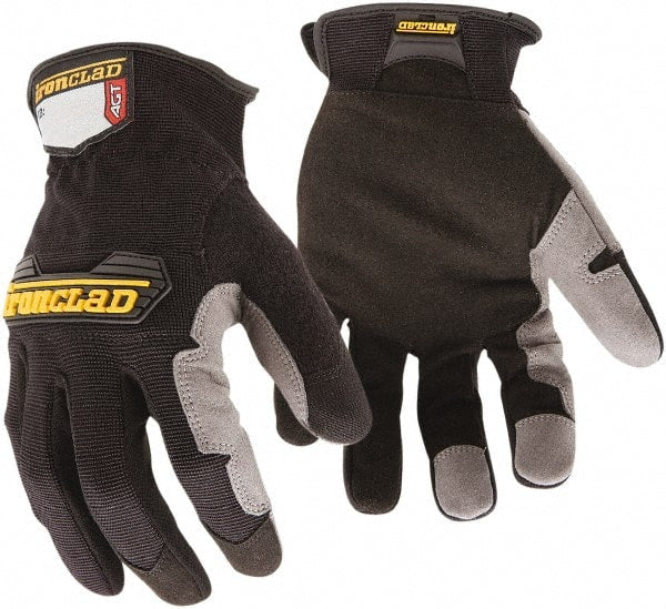 ironCLAD - Size M (8-9) Synthetic Leather Anti-Vibration/Impact Protection Work Gloves - Makers Industrial Supply