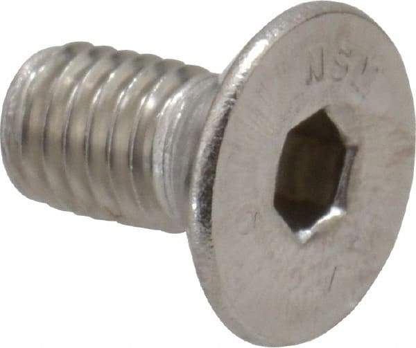 Value Collection - M5x0.80 Metric Coarse Hex Socket Drive, 90° Flat Screw - Grade 316 & Austenitic A4 Stainless Steel, Fully Threaded, 10mm OAL - Makers Industrial Supply