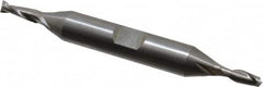 OSG - 5/32", 7/16" LOC, 3/8" Shank Diam, 3-1/8" OAL, 2 Flute, Solid Carbide Square End Mill - Double End, Uncoated, Spiral Flute, 30° Helix, Centercutting, Right Hand Cut, Right Hand Flute, Series 442 - Makers Industrial Supply