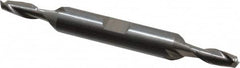 OSG - 7/32", 9/16" LOC, 3/8" Shank Diam, 3-3/8" OAL, 2 Flute, Solid Carbide Square End Mill - Double End, Uncoated, Spiral Flute, 30° Helix, Centercutting, Right Hand Cut, Right Hand Flute, Series 442 - Makers Industrial Supply