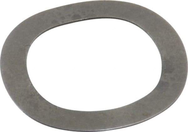 Gardner Spring - 0.35" ID x 0.492" OD, Grade 1074-1095 Steel Wave Disc Spring - 0.007" Thick, 0.035" Overall Height, 0.02" Deflection, 4 Lb at Deflection - Makers Industrial Supply