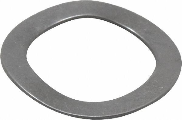 Gardner Spring - 0.44" ID x 0.618" OD, Grade 1074-1095 Steel Wave Disc Spring - 0.008" Thick, 0.04" Overall Height, 0.025" Deflection, 4 Lb at Deflection - Makers Industrial Supply