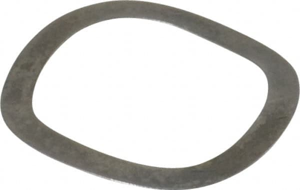 Gardner Spring - 0.719" ID x 0.925" OD, Grade 1074 Steel Wave Disc Spring - 0.01" Thick, 0.066" Overall Height, 0.033" Deflection, 7.5 Lb at Deflection - Makers Industrial Supply