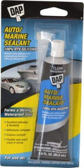 DAP - 2.8 oz Tube Clear RTV Silicone Joint Sealant - -40 to 400°F Operating Temp, 10 to 20 min Tack Free Dry Time, 24 hr Full Cure Time - Makers Industrial Supply