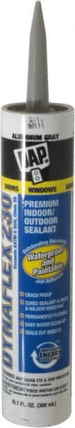 DAP - 10.1 oz Cartridge Gray Acrylic & Latex Caulk - -30 to -29.2°F Operating Temp, 30 min Tack Free Dry Time - Makers Industrial Supply