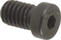 Made in USA - 5/16-18 UNC Hex Socket Drive, Low Socket Cap Screw - Grade 4037 Alloy Steel, Black Oxide Finish, Fully Threaded, 1/2" Length Under Head - Makers Industrial Supply