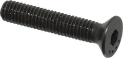 Made in USA - M3x0.50 Metric Coarse Hex Socket Drive, 90° Flat Head Socket Cap Screw - Grade 10.9 Alloy Steel, Black Oxide Finish, Fully Threaded, 16mm Length Under Head - Makers Industrial Supply