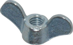 Value Collection - 5/16-18 UNC, Zinc Plated, Steel Standard Wing Nut - Grade 1015-1025, 1.44" Wing Span, 0.69" Wing Span, 1/2" Base Diam - Makers Industrial Supply