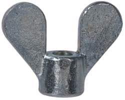 Value Collection - 5/16-18 UNC, Zinc Plated, Steel Standard Wing Nut - Grade 1015-1025, 1.88" Wing Span, 1-3/8" Wing Span, 11/16" Base Diam - Makers Industrial Supply