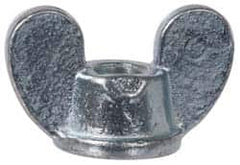 Value Collection - 3/8-16 UNC, Zinc Plated, Steel Standard Wing Nut - Grade 1015-1025, 1-5/8" Wing Span, 1" Wing Span, 7/8" Base Diam - Makers Industrial Supply