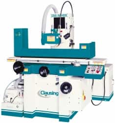 Clausing - 20 Inch Long x 10 Inch Wide Table, 5 to 25 m per Min, 3 Phase, Automatic Floor Machine Surface Grinder - 3 hp, 3,450 RPM Spindle Speed, 230/460 Volts, 95 Inch Overall Length, 1-1/4 Inch Arbor Hole Diameter - Makers Industrial Supply