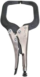 Proto - 11" OAL C-Clamp Locking Pliers - 15/32" Jaw Width, 3-45/64" Jaw Depth, Steel Handle - Makers Industrial Supply