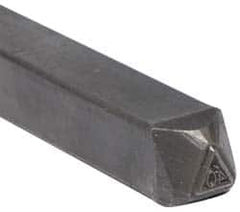 Made in USA - 3/16 Inch Character Size, 40 within a Triangle, Code Stamp - Steel - Makers Industrial Supply