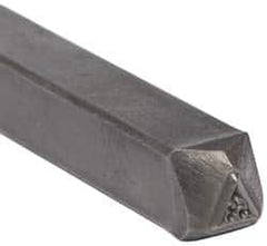 Made in USA - 3/16 Inch Character Size, 53 within a Triangle, Code Stamp - Steel - Makers Industrial Supply