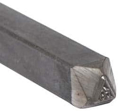 Made in USA - 3/16 Inch Character Size, 59 within a Triangle, Code Stamp - Steel - Makers Industrial Supply