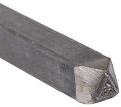 Made in USA - 3/16 Inch Character Size, 68 within a Triangle, Code Stamp - Steel - Makers Industrial Supply