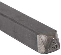 Made in USA - 3/16 Inch Character Size, 75 within a Triangle, Code Stamp - Steel - Makers Industrial Supply