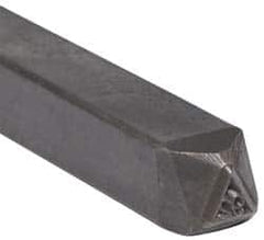 Made in USA - 3/16 Inch Character Size, 92 within a Triangle, Code Stamp - Steel - Makers Industrial Supply