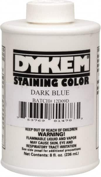 Dykem - 8 Ounce Dark Blue Staining Color - Brush in Cap Container - Makers Industrial Supply