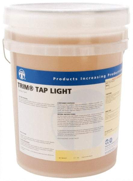 Master Fluid Solutions - Trim Tap Light, 5 Gal Pail Tapping Fluid - Straight Oil, For Broaching, Gear Cutting, Gundrilling, Milling, Reaming, Sawing, Shaving, Threading - Makers Industrial Supply